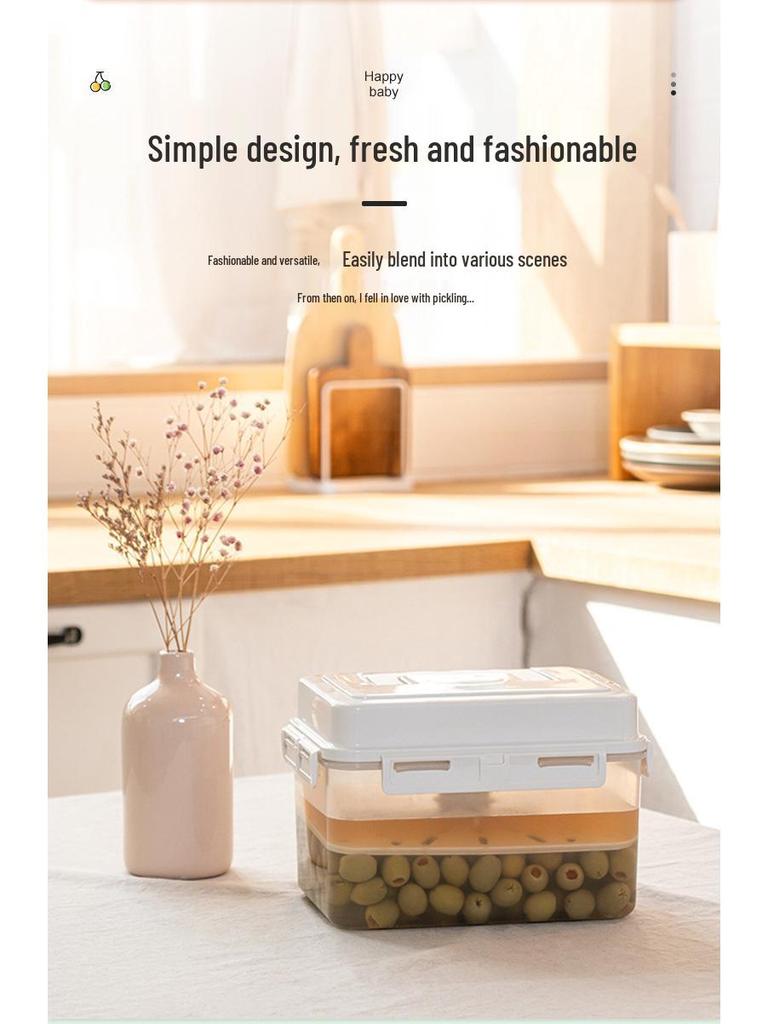 Large Food-Grade Plastic Kimchi & Sauerkraut Pickling Jar with Seal