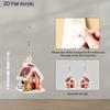 2D Flat Candy House Dangle Earrings, Lightweight Acrylic Material, Suitable for Women, Ideal for Party Gifts, Jewelry, and Christmas Gifts.