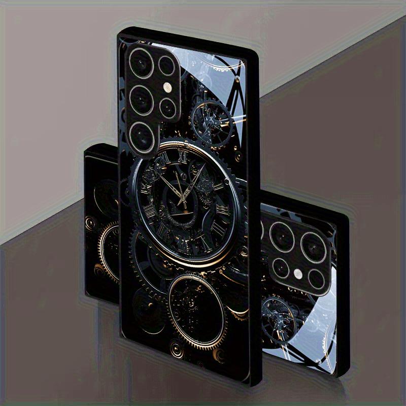Mechanical Style Glass Phone Case Suitable for Samsung Galaxy S26 S25 S24 S23 S22 S20 FE/Ultra/Plus Anti Drop Back Cover