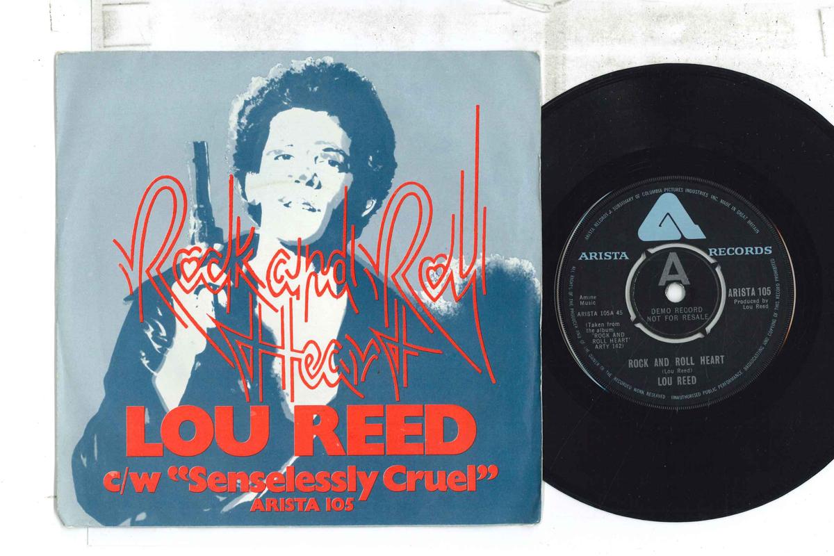 

7inch Record LOU REED - Rock And Roll Heart / Senselessly C ARISTA105PROMO ARISTA 1976 UK Rock Used