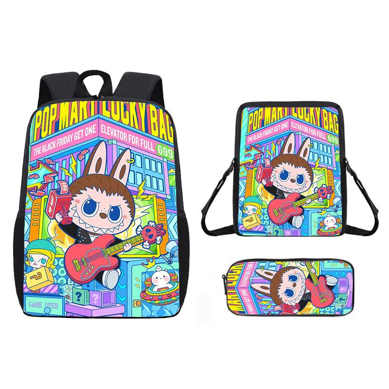 Anime Shoulder Cartoon Bag Pencil Case School Backpack For Children