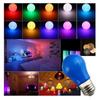 10 Adet Renkli E27 LED Ampul 220V 2W A45 Lamba Kırmızı Mavi Beyaz Sarı Pembe PC Dış Mekan Kamp Dekorasyonu Festival Renkli Ampul Lamba