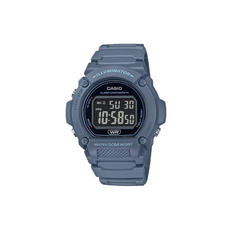 CASIO Unisex Standard Series Black Watch W219HC-2BV W219HC-2BV Black Dial