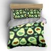 Avocado-Themed Cozy Three-Piece Set  Kid'S And Adults' Bedroom Decor, Exquisite Three-Piece Bedding Set Gift