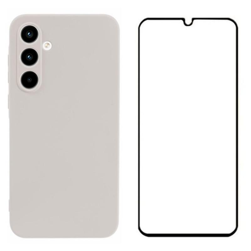 WANLONFENG RB2 Series for Samsung Galaxy A55 5G Case Anti-Fall TPU Phone Cover with Screen Film