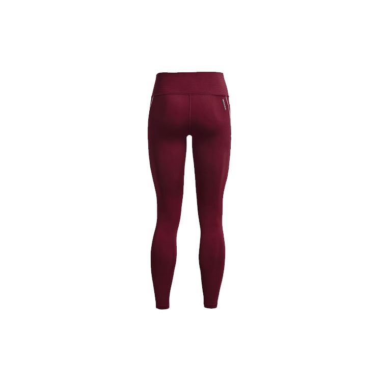 Under Armour Rush Cozy Training Sports Fitted Leggings Women Bottoms Red 1365719-626
