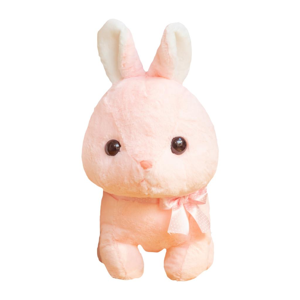 

Plush Rabbit Toy With Long Fur For Kids And Collectors 35CM розовый