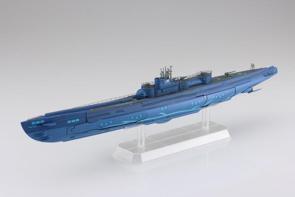 Aoshima Bunka Kyozai Scale Ars Nova Submarine Blue Steel Approximately PS Plastic Model (AOSHIMA) 1/350 I-401, 260mm,