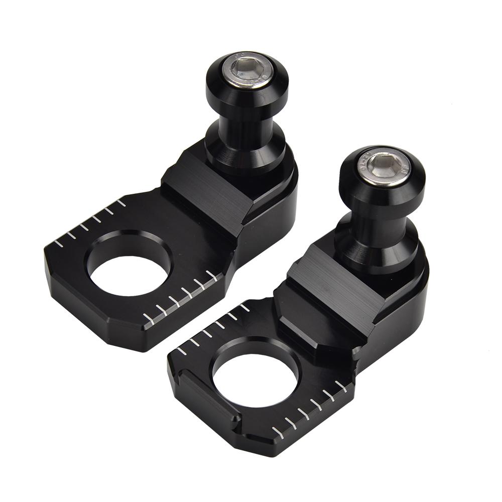 CNC Axle Block Slider Swingarm Spools Chain Adjuster For Suzuki GSXR600 GSXR750 00-09 GSXR1000 01-18 GSXR1300 Hayabusa 2008-2019