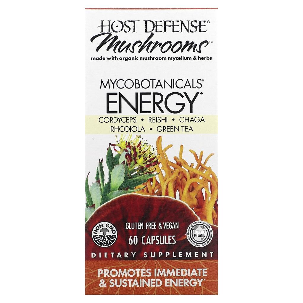 Mushrooms, Mycobotanicals, Energy, 60 Capsules