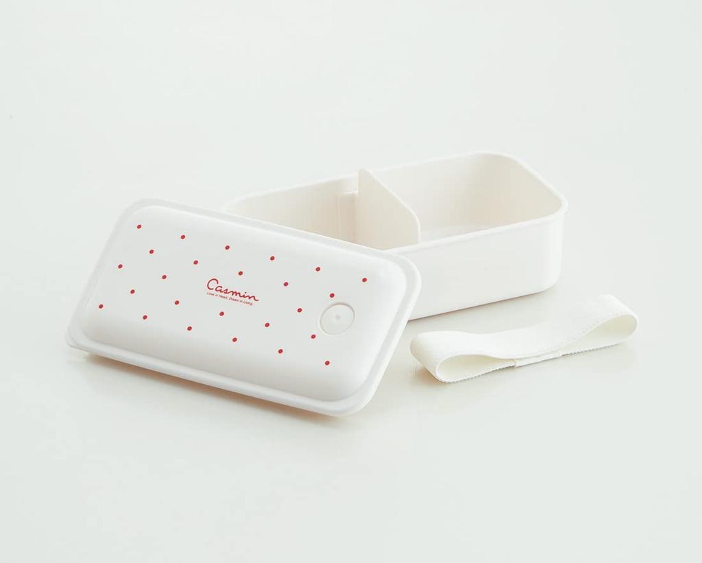 Skater Bento Fluffy Integrated Single Box, Antibacterial, Filling, Gasket, Tier, 530ml, Casmin, Ivory, PAL5AG-A