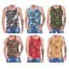 Keanu Mens Camouflage Vest Top (Pack of 6)