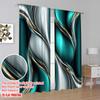 2 Stück 2D-Flachdruck Elegante Moderne Dunkelgrün Grau Druck Vorhänge Spezielles Design Für Wohnzimmer Schlafzimmer Und Arbeitszimmer Maschine