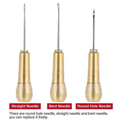 Sewing Machine Needle Tool Arts. Tools Repair Multifunction Craft Material Set Kit Shoe Punching for Awl Leather Replaceable