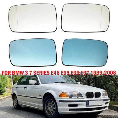 For BMW E46 3-Series 1999-2006 E65 E66 E67 7-Series 2001-2008 Left Right Rear View Lens Split Mirror Heated Glass Rearview Lens