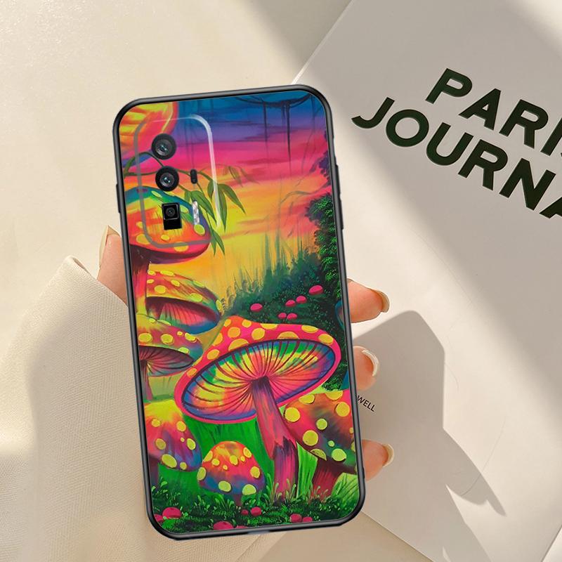 Mushroom Case For Xiaomi 15 14 Ultra 13T 14T 15T Pro 17 Pro Max POCO X7 Pro X3 X5 X6 F5 F6 F7 F8 Coque