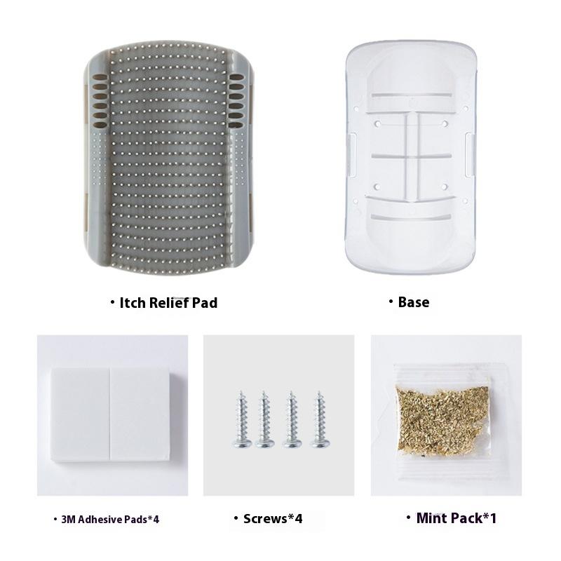 Pet Cat Scratching and Rubbing Device, Mint Ball Comb, Corner To Tease the Cat To Relieve Boredom, Self-hi Toy Hair Removal and Scratching Artifact