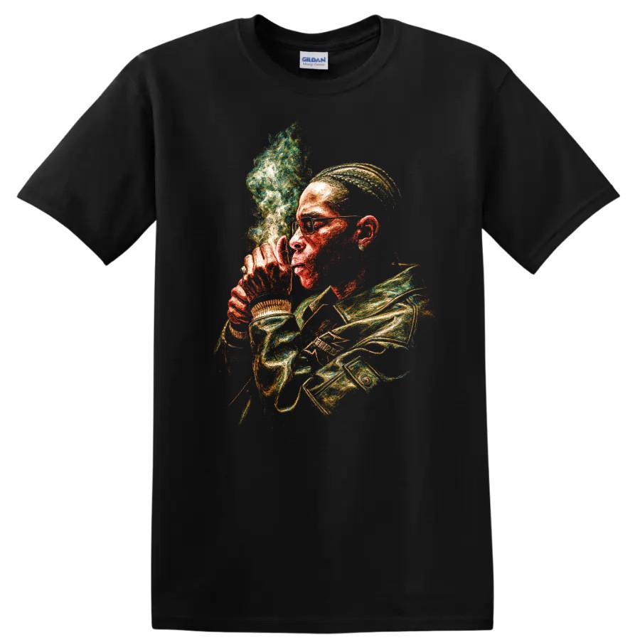 A$AP Rocky Same Problems Single Artwork Hip Hop T-Shirt Porträt Tee