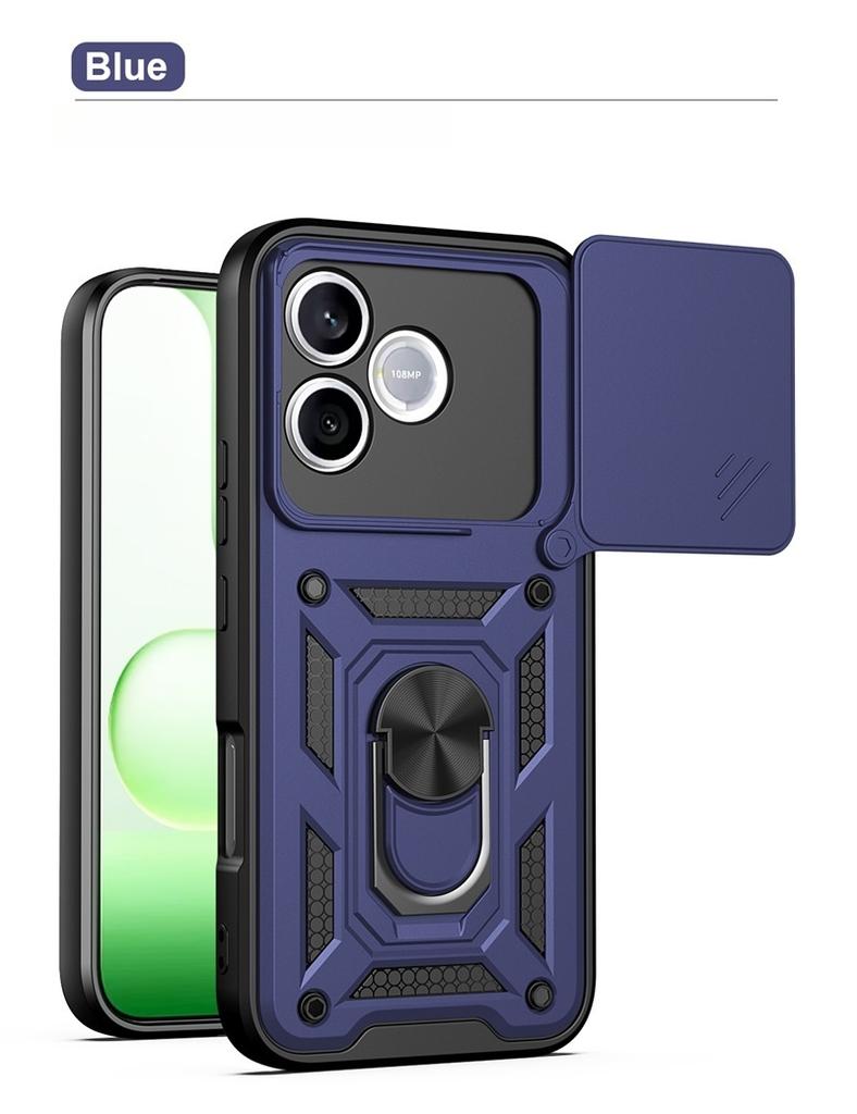 Armor Funda For Honor 600 Lite 5G Case Slide Camera Ring Stand Holder Shockproof Cover For Honor 600 Pro 600Lite 600Pro 5G Capa