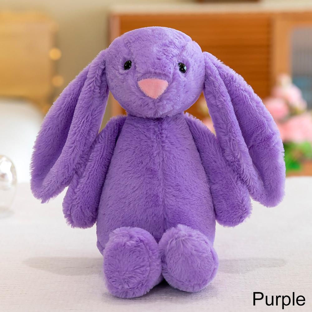 25cm Long Ear Soft Stuffed Bunny Doll  Cute Rabbit Plush Toy  Sleeping Toy Girls Kids Baby Plush Birthday Gifts