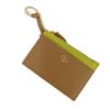 Used 9539 Double G Zip Key Pouch 837966 AAE5F 2843 7943 Current Bicolor Green Key Ring Unused GG Marmont Beige Unisex