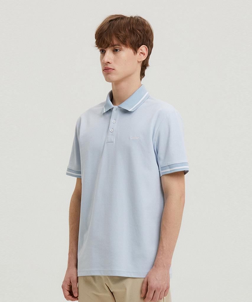 AVEN Flex Cool Polo Shirt Sky Blue