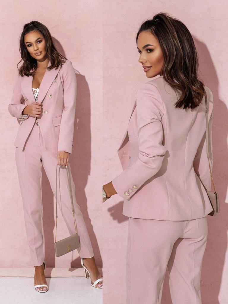Women's Double-Breasted Professional Suit Set - Hot Sale