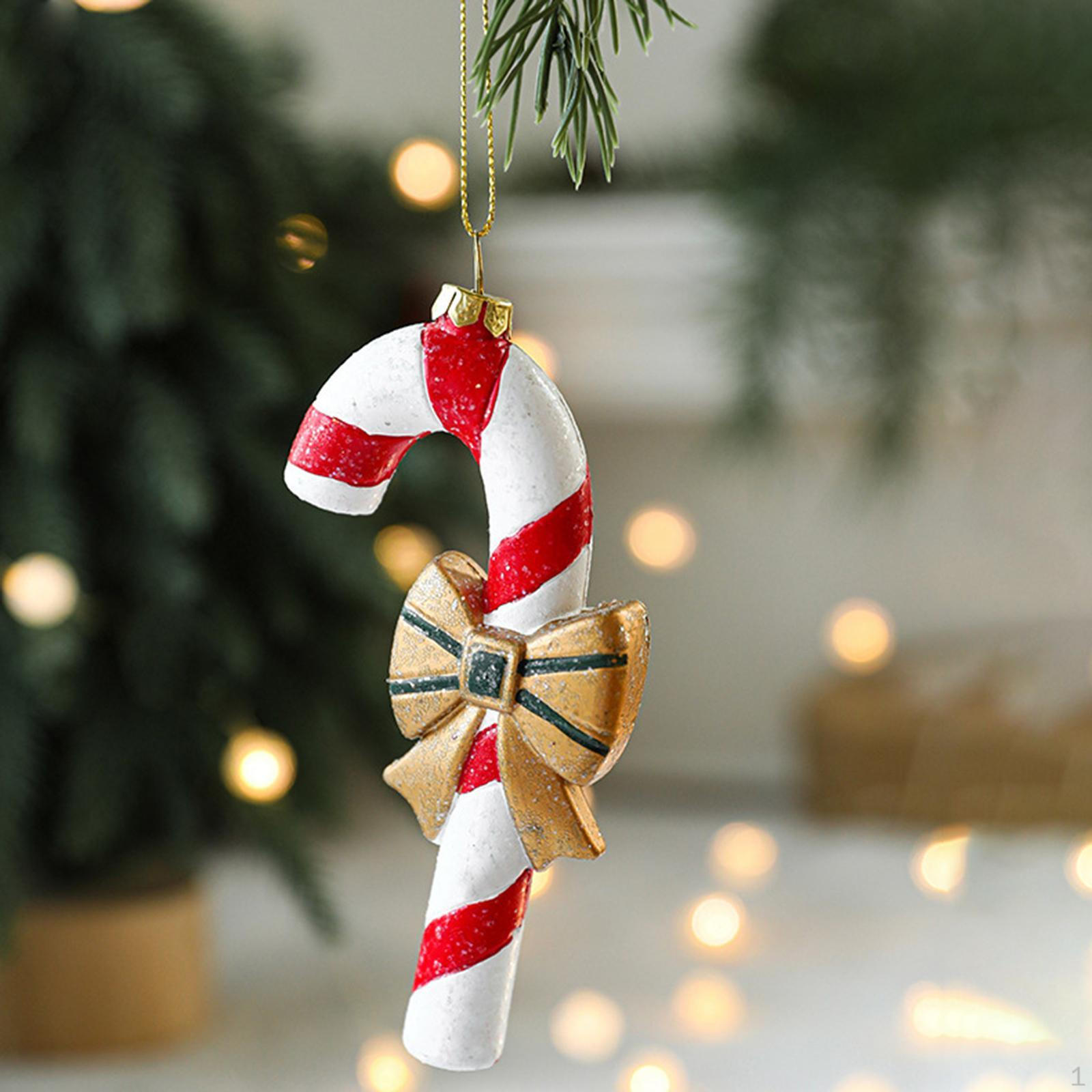 

Рождественский орнамент, подвесное украшение, подвесной светильник для помещения 6.5x13.5 cm_Red White Gift Stick