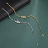 Amulet Hamsa Hand of Fatima Bracelets on Hand Gold Women's Bracelet Stainless Steel Islamic Lucky Jewelry Gift