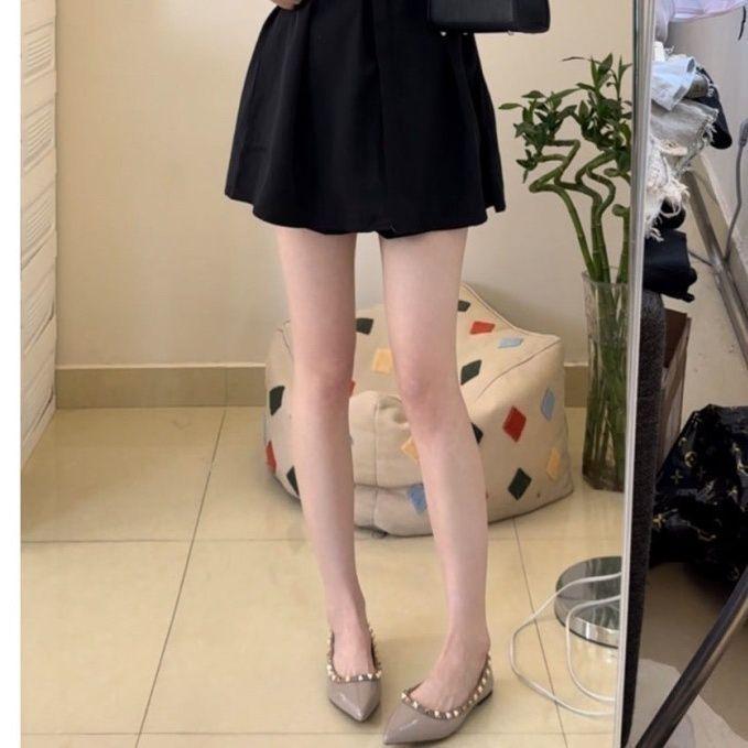 Kuaishou Influencer Korean-Style Waist-Cinched Shirt  Shorts Set M черных шорт