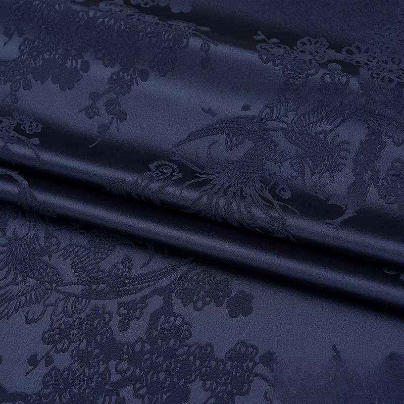 Wide 150cm Acetate Satin Jacquard Fabric Chinese Style Glossy Silk Jacquard Cloth For DIY Sewing Dress Shirt Apparel Cheongsam