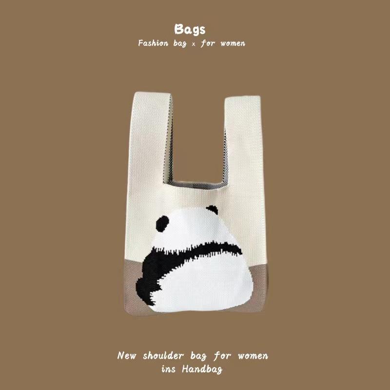 Сумка-тоут Женская вязаная шерстяная сумка-ведро Легкая сумка через плечо с баской — фото 22