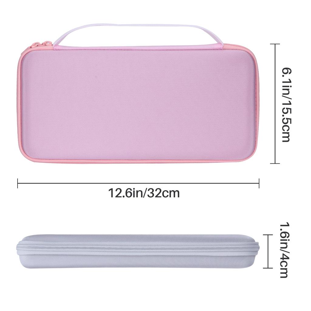 Lebakort Storage Case Compatible with Logitech MX Keys Mini Keyboard KX700 Wireless Keyboard (Pink Case)