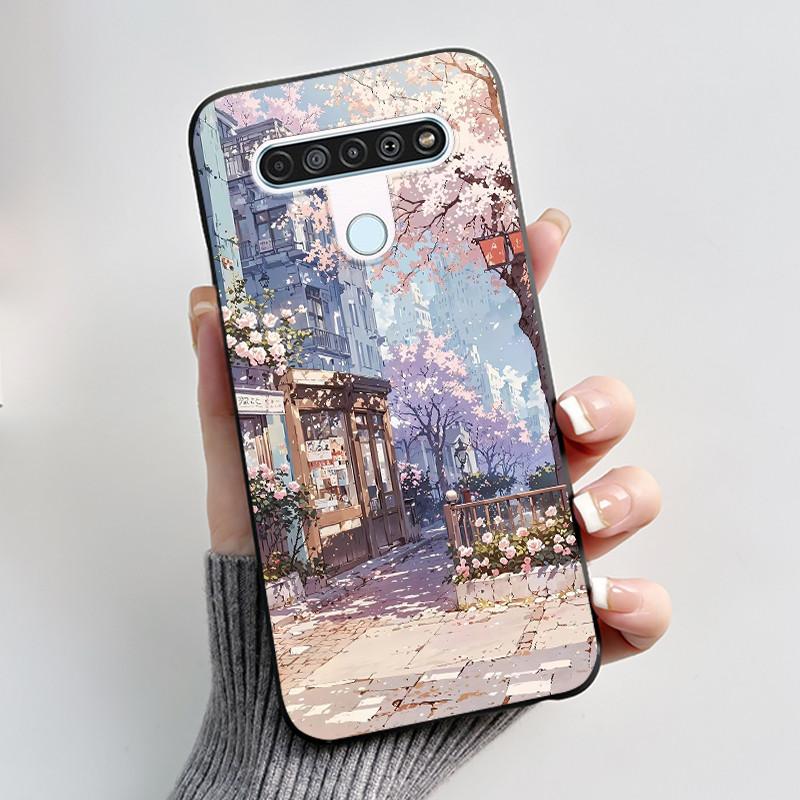 Luxury Cute Cool Boys Girls Case For LG K61 Q61 Q70 Phone Case Black Matte Soft Silicone Back Cover Protective TPU Bumper Shell
