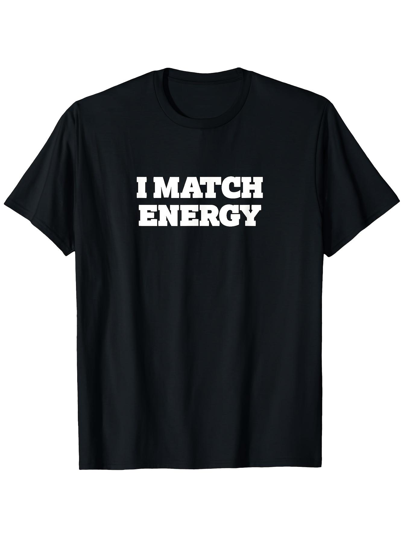 Match Energy Men S T Shirt Casual Short Sleeve Tee with Bold I MATCH ENERGY Graphic Regular Fit All Season Comfort Sizes S XXXL Casual Attire Geometri S разноцветный