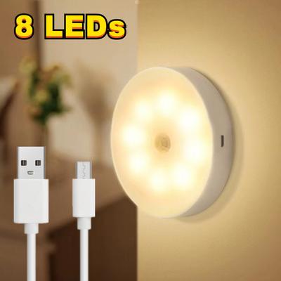 PIR Motion Sensor Light Wireless Night Light Under Cabinet Light Closet Lamp Smart Wall-Mounted Body Induction Lamp Home Decor
