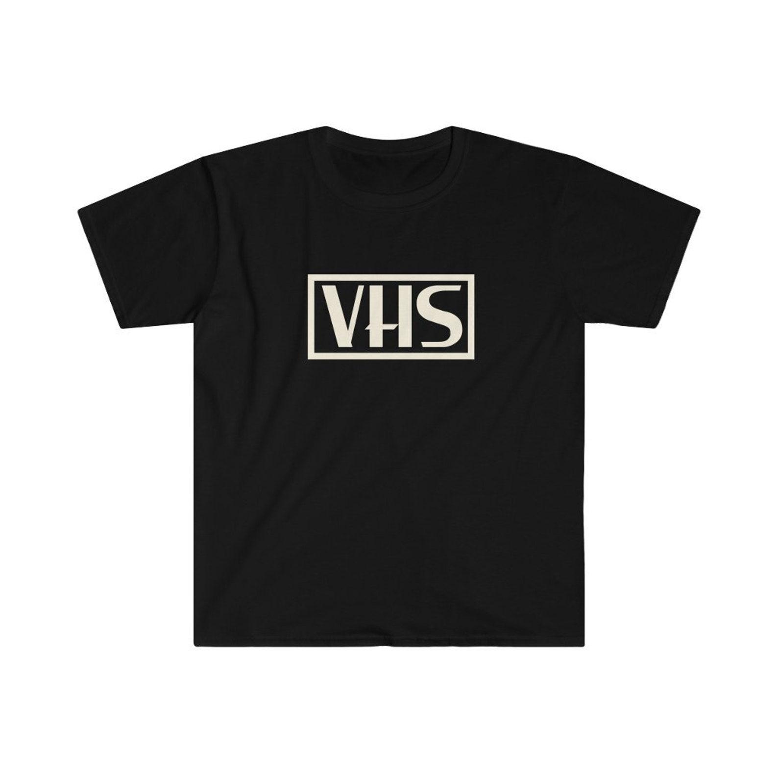 VHS Logo - Vintage 80s, 90 s Unisex Softstyle T-Shirt 4XL