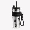 With Lifting Rope Vacuum Cup Bow Cherry Flower Print Insulated Cup  Boys and Girls