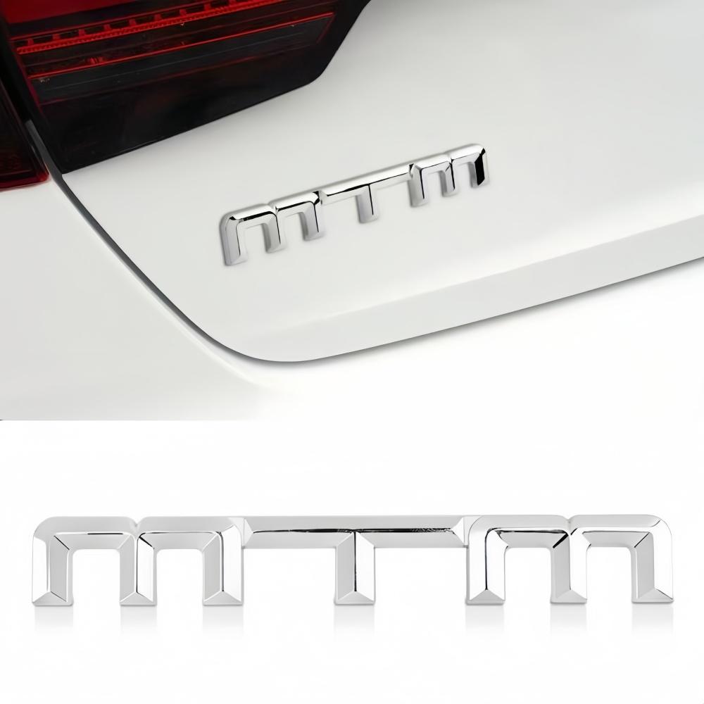 1pcs Alloy MTM Logo Car Sticker Rear Tail Badge Emblem For for VW Golf Passat Jetta Touareg Tiguan Polo CC CW8