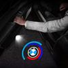 BBIU7 2Pcs Led HD Car Door Welcome Light Projector Lamps For BMW 50th Anniversary 1 3 5 7 series E83 F16 E70 Car Styling Accessories