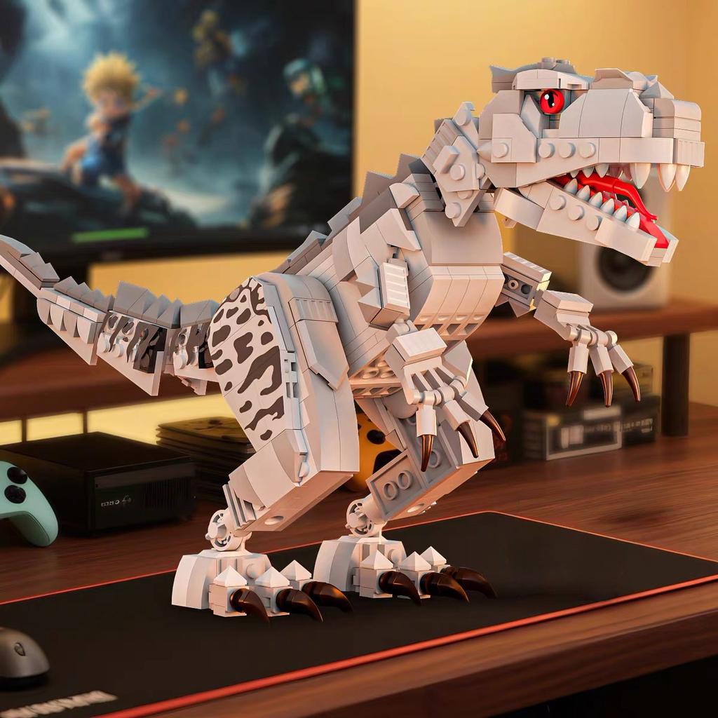 High-Standard Dinosaur World High-Standard Construction-Set First-Class Assembly-Bricks First-Class Tyrannosaurus Rex First-Class Dinosaur