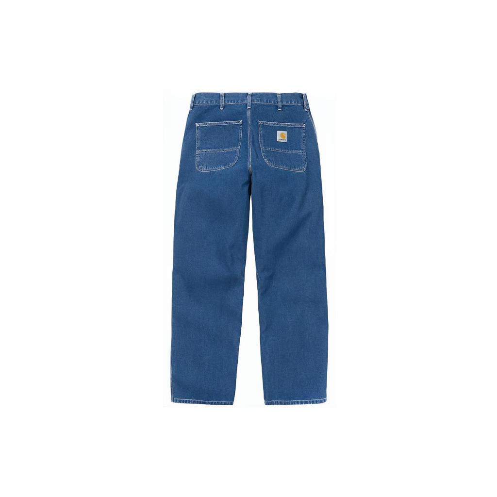 Carhartt WIP FW21 Solid Color Casual Straight Leg Work Jeans Men Jeans Light-Blue I022947-01-06