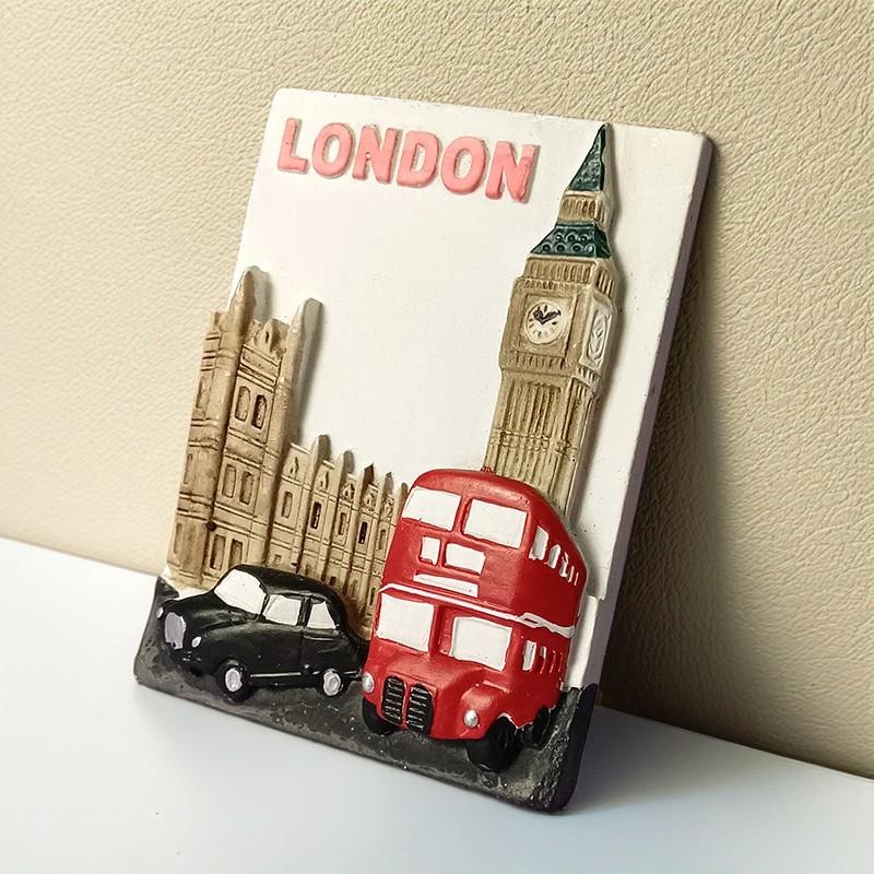 Europe  UK London 3D Refrigerator Stickers Fridge Magnets Tourist Attractions  Refrigerator Stickers Souvenirs London Handmade C