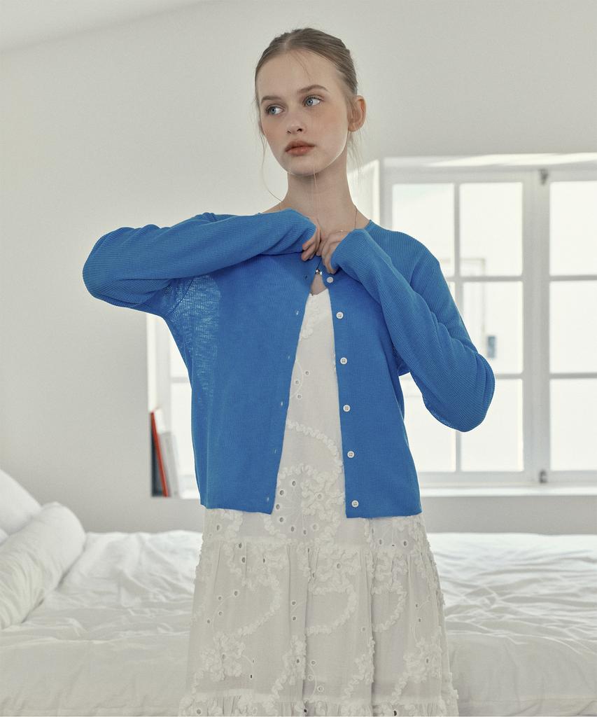 JUCYJUDY Linen Blend Knit Cardigan J1Kt322D
