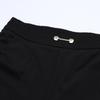 Pantaloni Casual a Zampa Lisci con Spacco da Donna