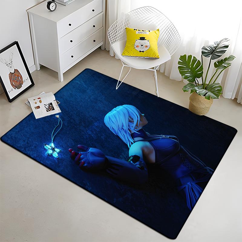 Final Fantasy Carpet Art Printed Living Room Bedroom Children's Rugs Soft Kitchen Area Rug Non-slip Flannel Carpet Floor Mat