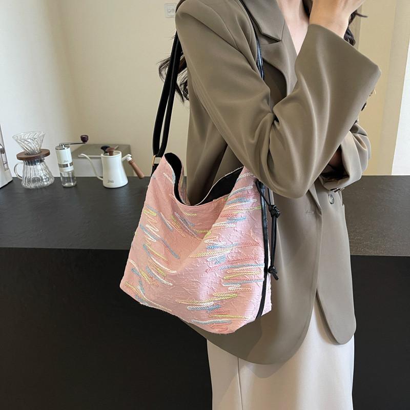 Trendy Ins Style Womens Shoulder Bag In Black Beige Yellow Blue And Pink For Everyday Use