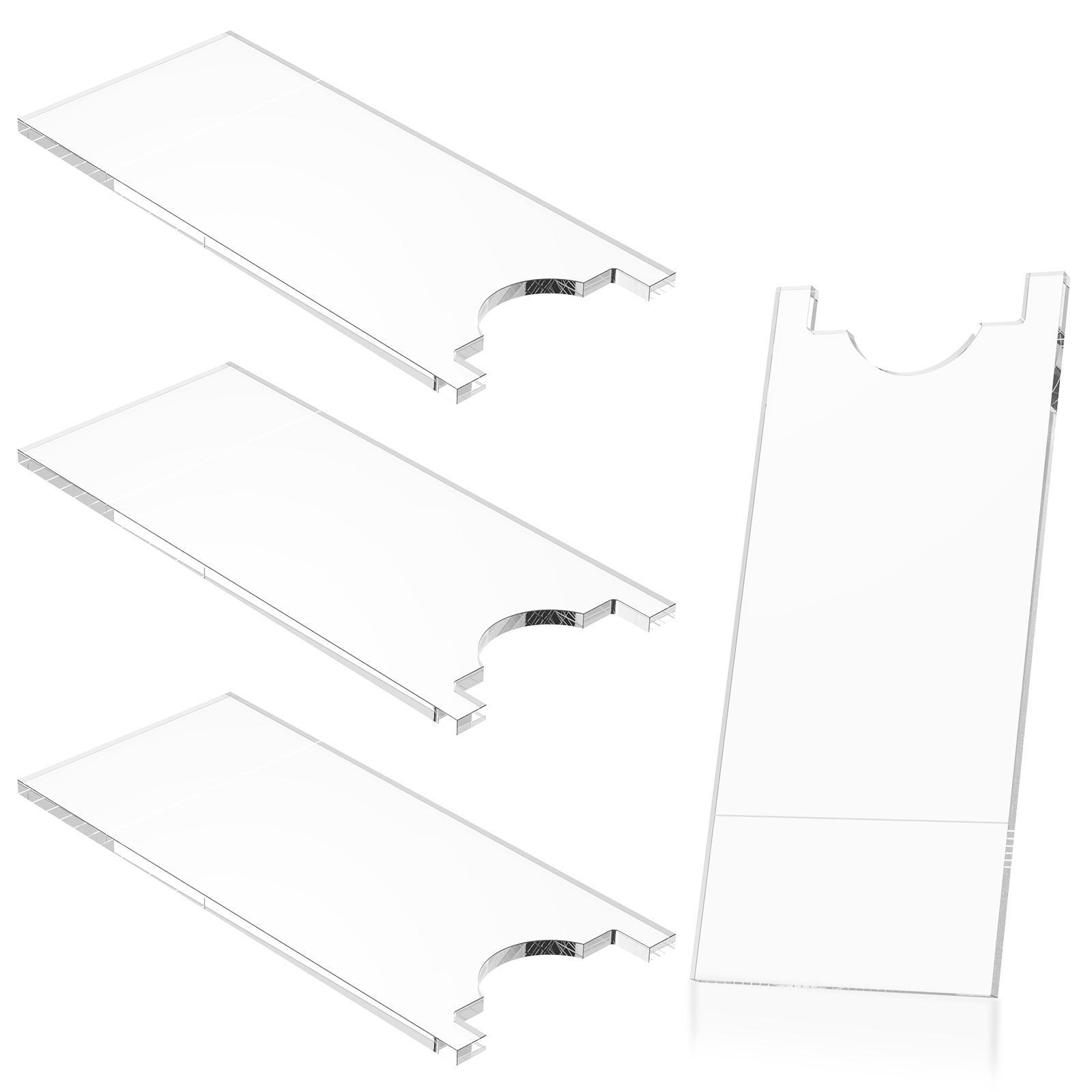 

4Pcs Couch Spacer Acrylic Transparent Universal Adjustable Wall Spacer For Furniture Prevents Sliding & Protects Walls Fire Safe Transparent color 4