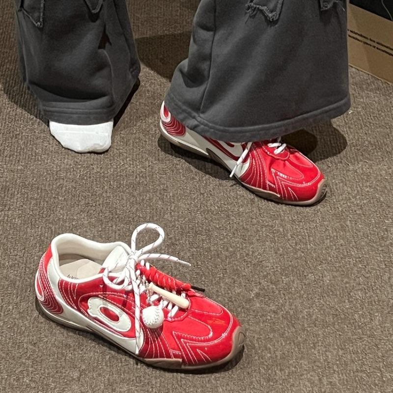 Low Heel Flat with Patchwork Vulcanize Shoes Spring/autumn Baseball Sewing Ladies Shoes on Sale 2025 High Quality Fashion Shoes