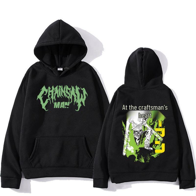 Chainsaw Man Denji Plus Velvet Hoodie - Autumn/Winter Anime Sweatshirt